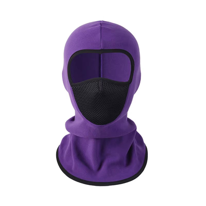 Face Cover Outdoor Winter Warm Bicycle Climbing Skiing Windproof Carbon Filter Thermal Fleece Balaclava Head Protector